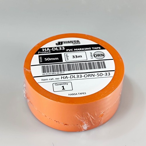 Taśma oznaczeniowa do wyznacznia linii HANSA TAPES DL33 pomarańczowa 50mm.jpg