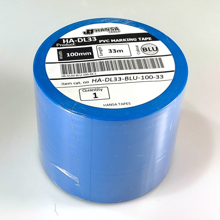 Taśma oznaczeniowa do wyznacznia linii HANSA TAPES DL33 niebieska 100mm.jpg