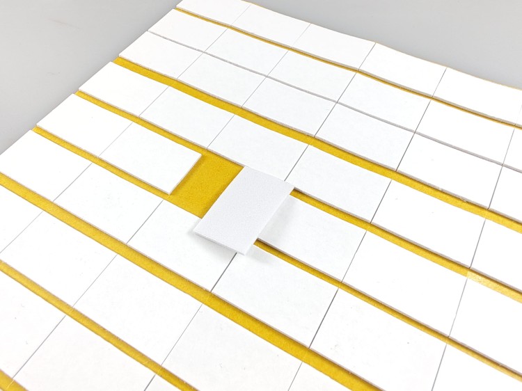 DWUKLEJKA 15mm x 25mm, formatka z pianki  dwustronnie klejącej 1mm, 2.jpg