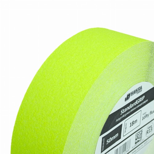 naklejka przeciwpoślizgowa na schody, jaskrawa żółta fluo, StandardGRIP, Hansa Tapes, 50mm, rolka główna 2.jpg