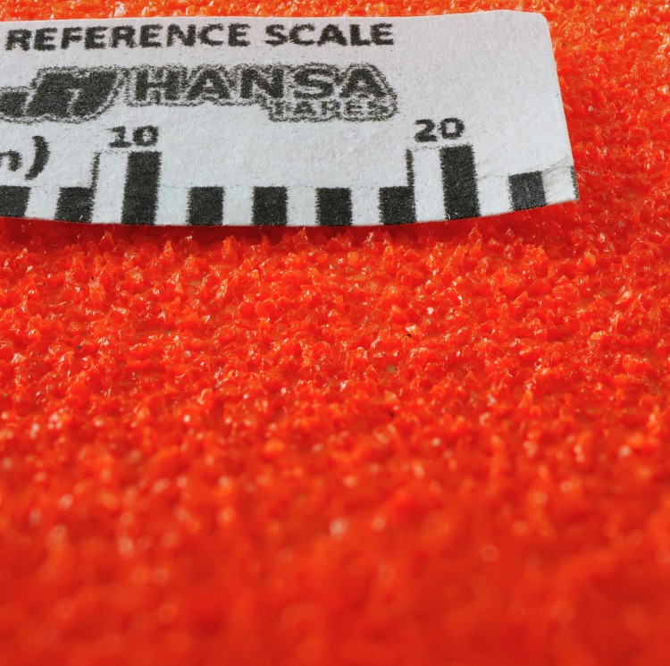 Taśma przeciwpoślizgowa, samoprzylepna, na schody i pochylnie StandardGRIP pomarańczowa, jaskrawa, fluorescencyjna, 50mm, macro.jpg