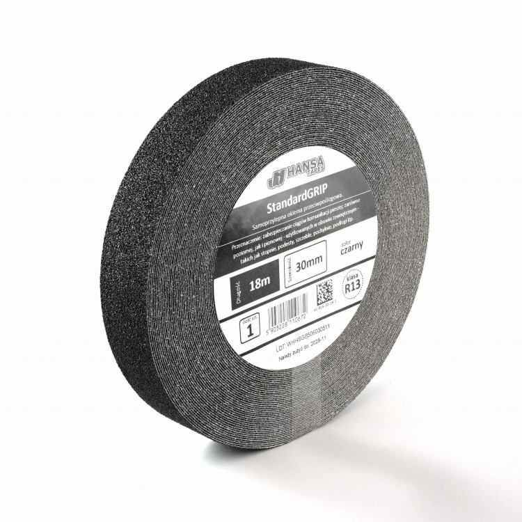 Taśma antyposlizgowa czarna 30mm, na schody, naklejka StandardGRIP rolka.jpg