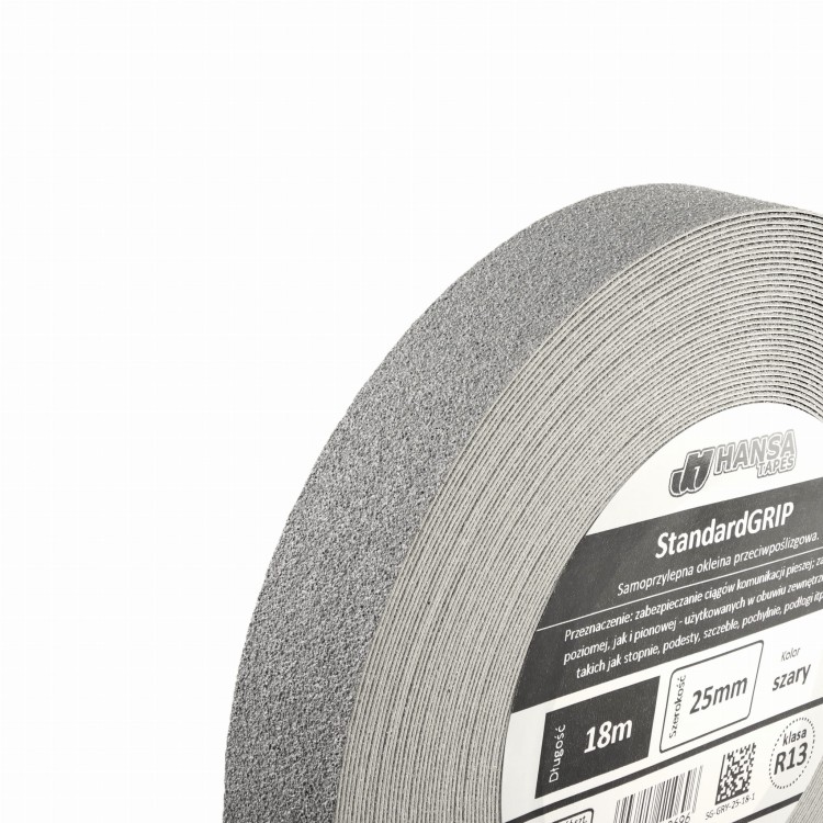 taśma antypoślizgowa szara na schody, SG-GRY-25.JPG