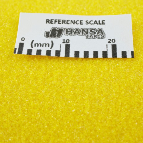 Taśma antypoślizgowa żółta 50mm, ,macro, w powiększeniu, Hansa Tapes, Standard Grip, na schody, przeciwpoślizgowa 2.jpg